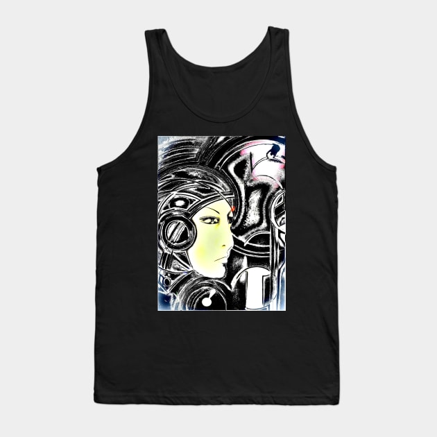 art deco sci fi ,Jacqueline Mcculloch Tank Top by jacquline8689